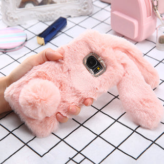 Cute Fluffy Rabbit Fur Case