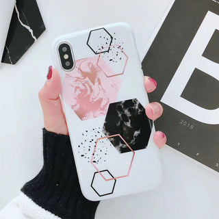 Candy Color Marble Phone Case