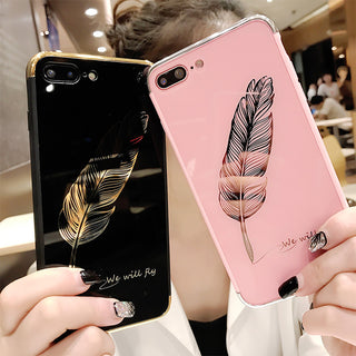 Luxury Quill Pen Soft Cover Case